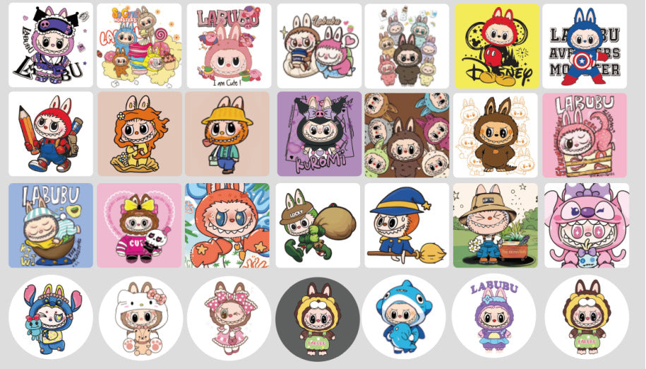 Wholesale 30pcs Luminous printed silicone beads DIY Accessories