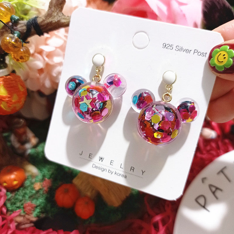 Wholesale Christmas Series Hand-made Epoxy Soft Ceramic Cartoon Shaped Earrings
