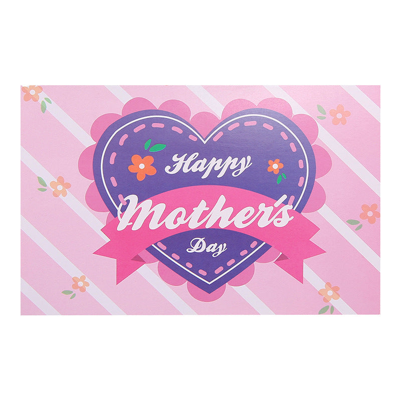 Wholesale of 10pcs/pack Mother's Day Flower Paper Greeting Cards