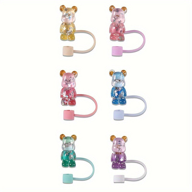 Wholesale  straw cap color resin dust plug  Straw Tube Cap OLY Exclusive