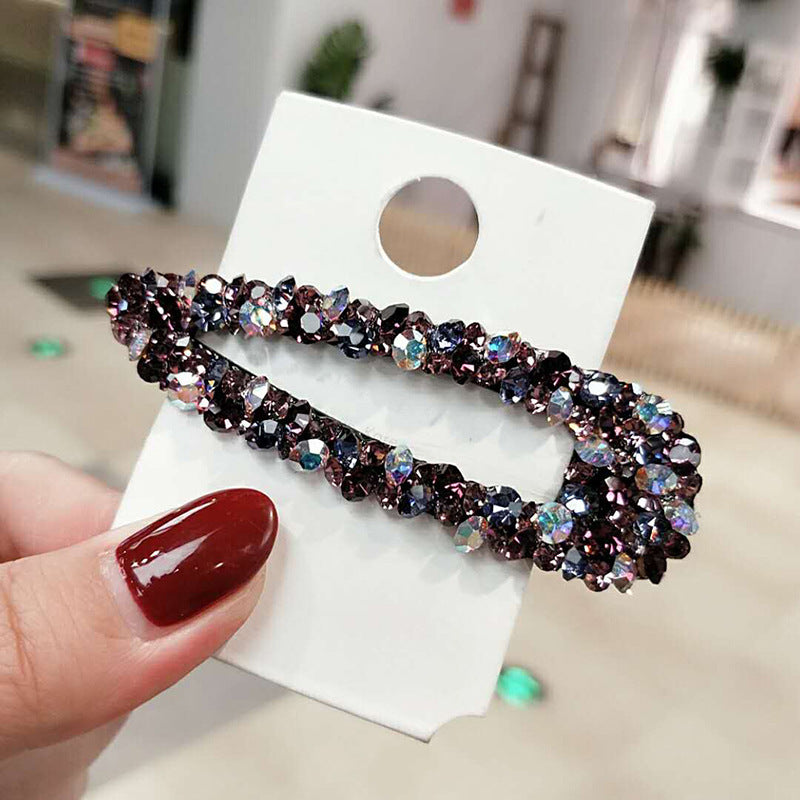 Wholesale Rhinestone Color Diamond Hollow Hairpin
