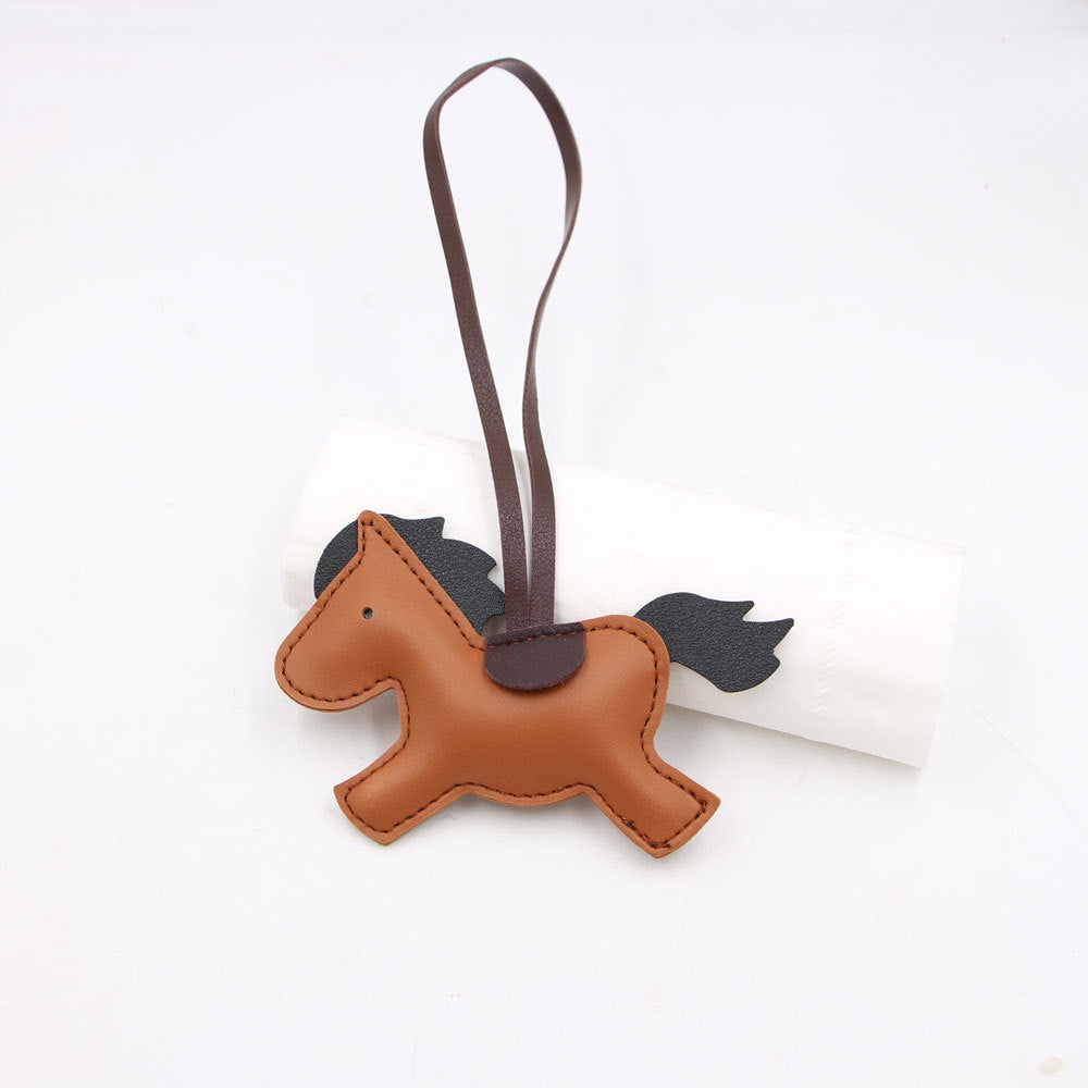 Wholesale Red Artificial Leather Pony Bag Charm Trendy Fashion Accessory For Bags Keys Boutique Resale Gift