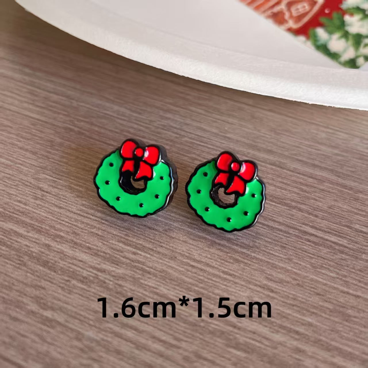Wholesale Cute Reindeer Gingerbread Man Earrings