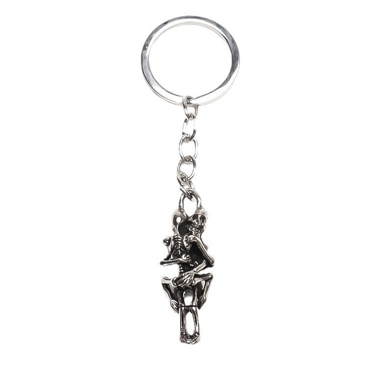 Wholesale Skull Pendant Street Alloy Pendant Keychain