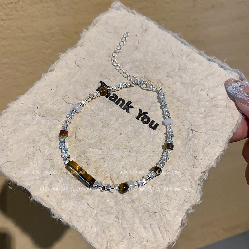 Wholesale titanium steel female niche all-match light luxury high-end lovers bracelet