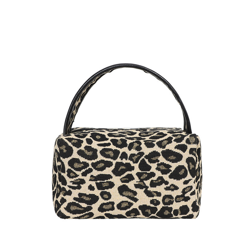 Wholesale Leopard Zebra Pattern Nylon Handbag Makeup Bag
