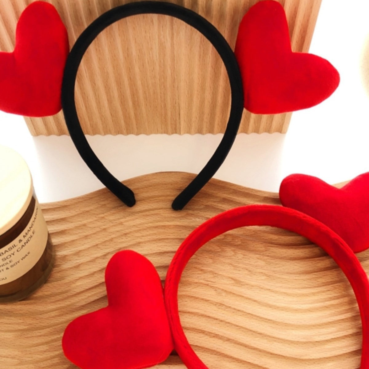 Wholesale Valentine's Day Cute Red Love Bridesmaid Wedding Funny Hair Accessories Women