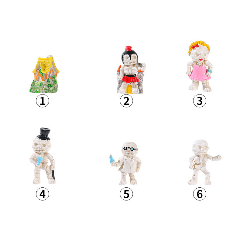 Wholesale  skull ornaments horror resin ornaments