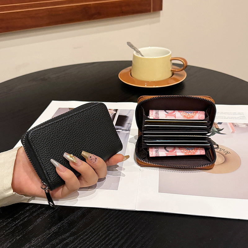 Wholesale Anti demagnetization multi card slot large capacity multifunctional zero wallet