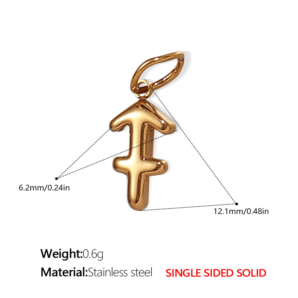 Wholesale Stainless steel twelve zodiac necklace pendant accessories