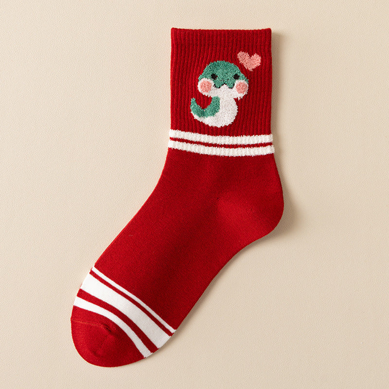 Wholesale Wholesale red socks cotton socks