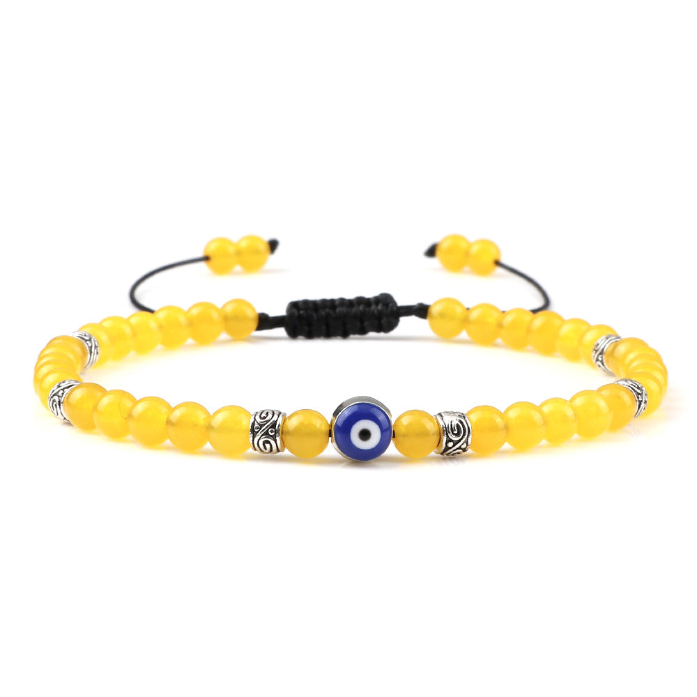 Wholesale Vintage Devil' s Eye Bead Weaving Bracelet