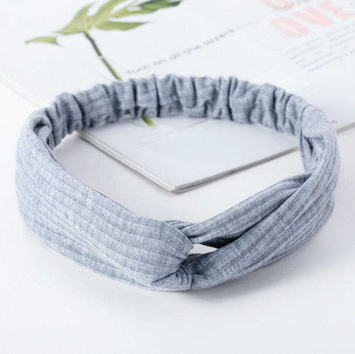 Wholesale Knitted Headband Face Wash Hair Band Solid Color Elastic Hair Band Yoga Sports Hair Band Headband Women