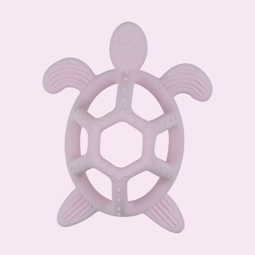 Wholesale 10pcs/pack Hemispherical Hollow Silicone Teether Baby Turtle Molar Stick Toy