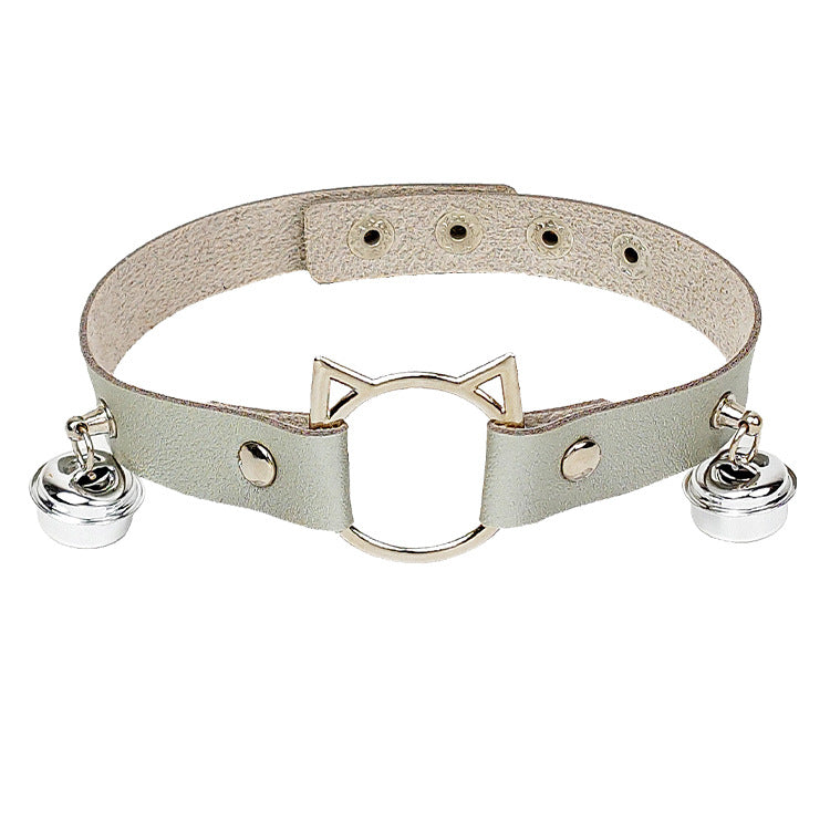 Wholesale Personalized cat head leather collar