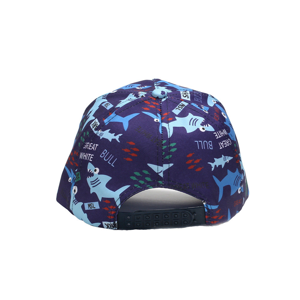Wholesale Cotton Polyester Cartoon Animal Fruit Print Kids Baseball Cap