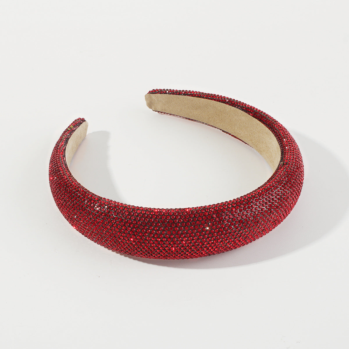 Wholesale Red and Green Full Diamond Christmas Hair Hoops