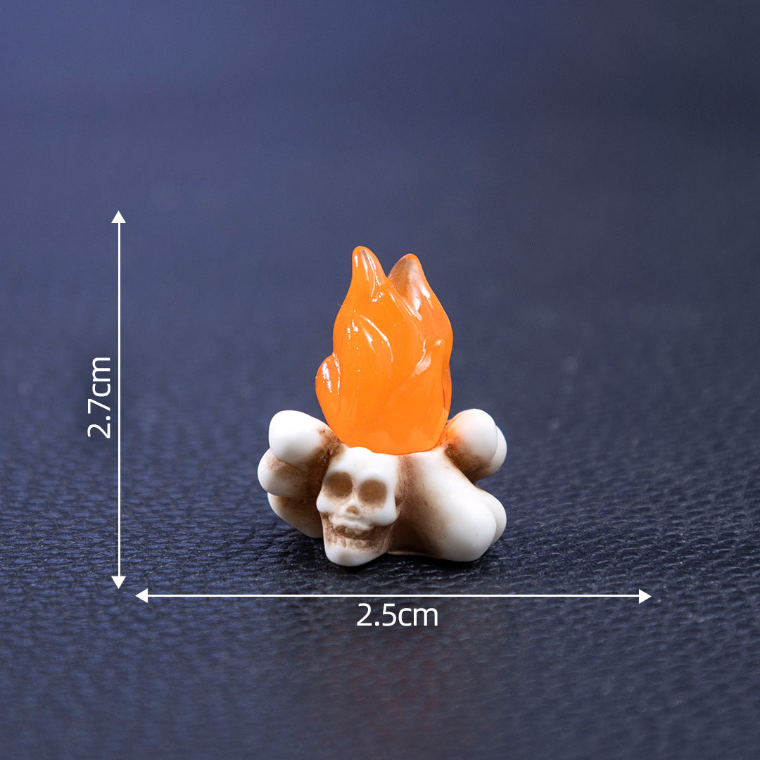 Wholesale  skull DIY decoration accessories micro landscape desktop small ornaments