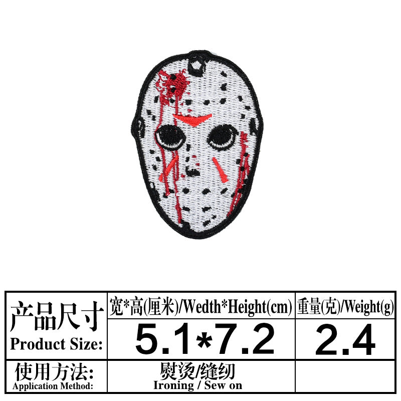 Wholesale Twill  Embroidered Patch y Clown Badge DIY Fashion Accessory for Coat Bag Hat