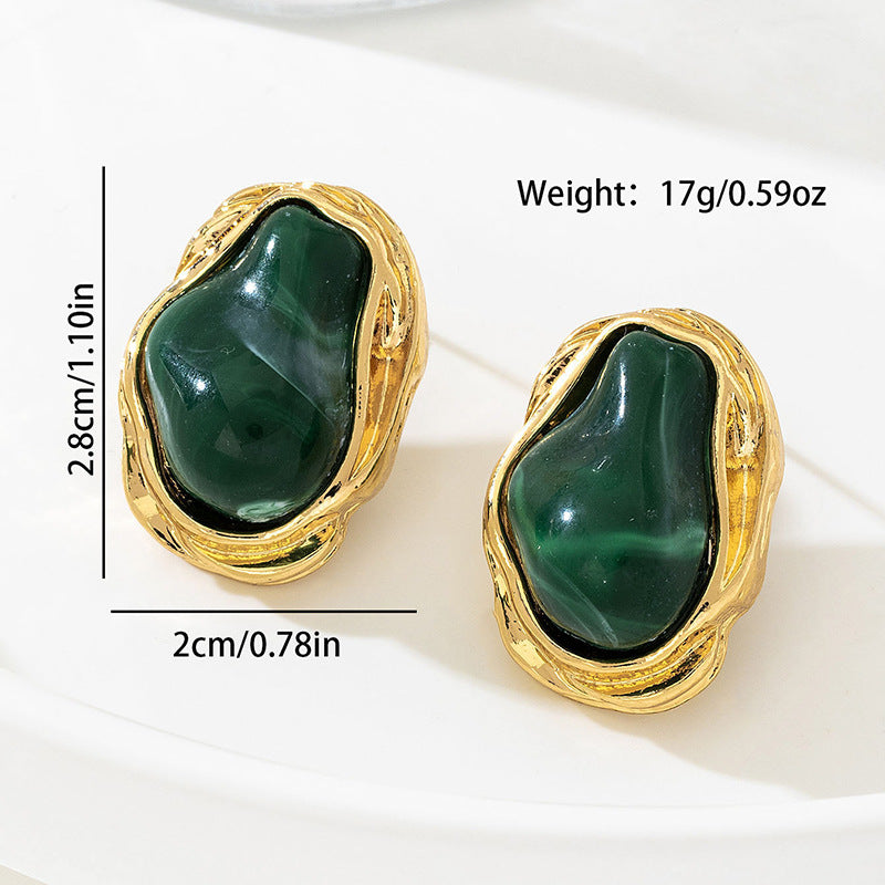 Wholesale Retro Baroque Colorful Irregular Pearl Earrings For Women Stylish Alloy Jewelry Accessory Gift Resale