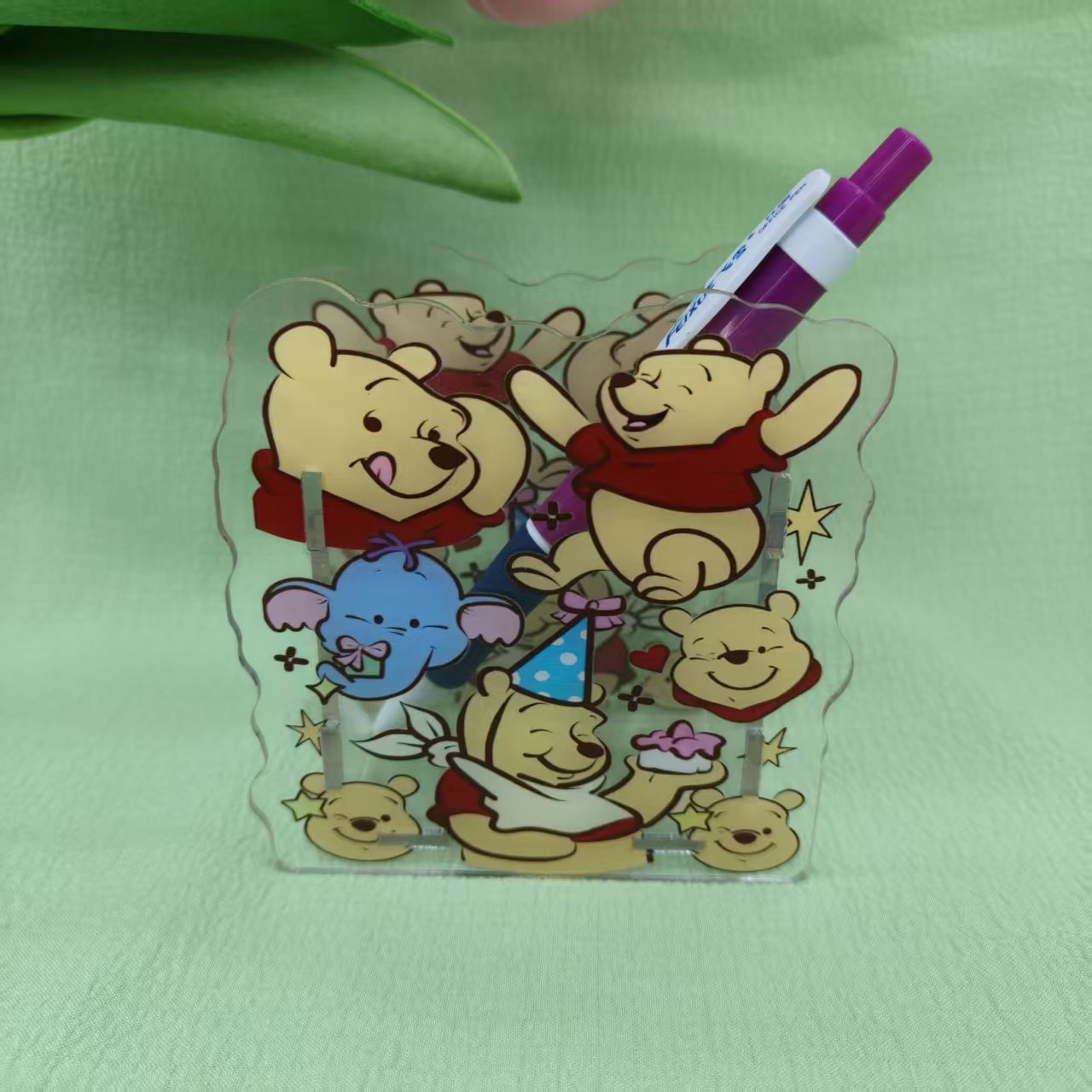 Wholesale  Creative Cute Cartoon Acrylic Pen Holder  OLY Exclusive