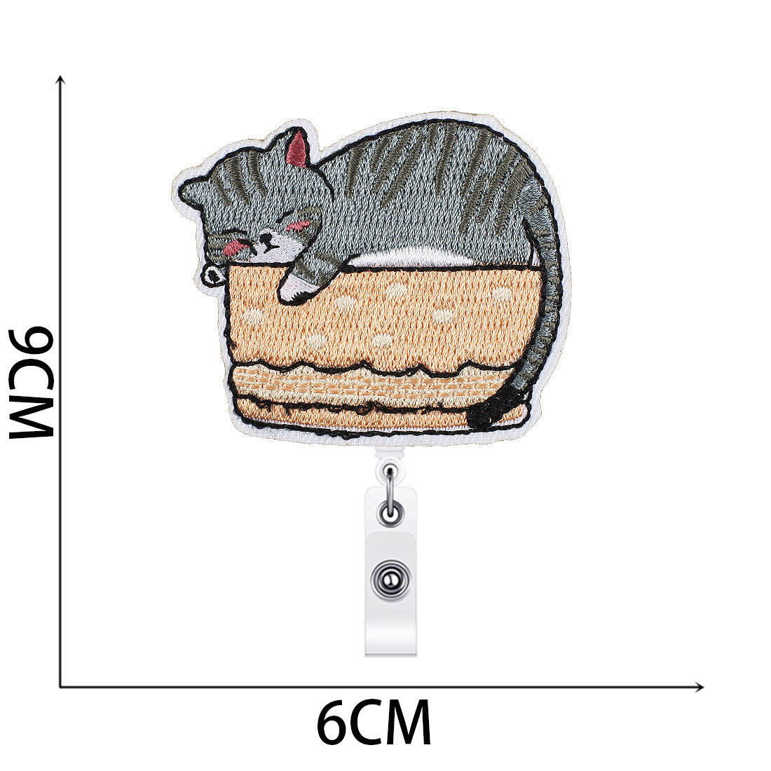 Wholesale Xiao Tian kitten easy-pull buckle embroidery cloth stickers