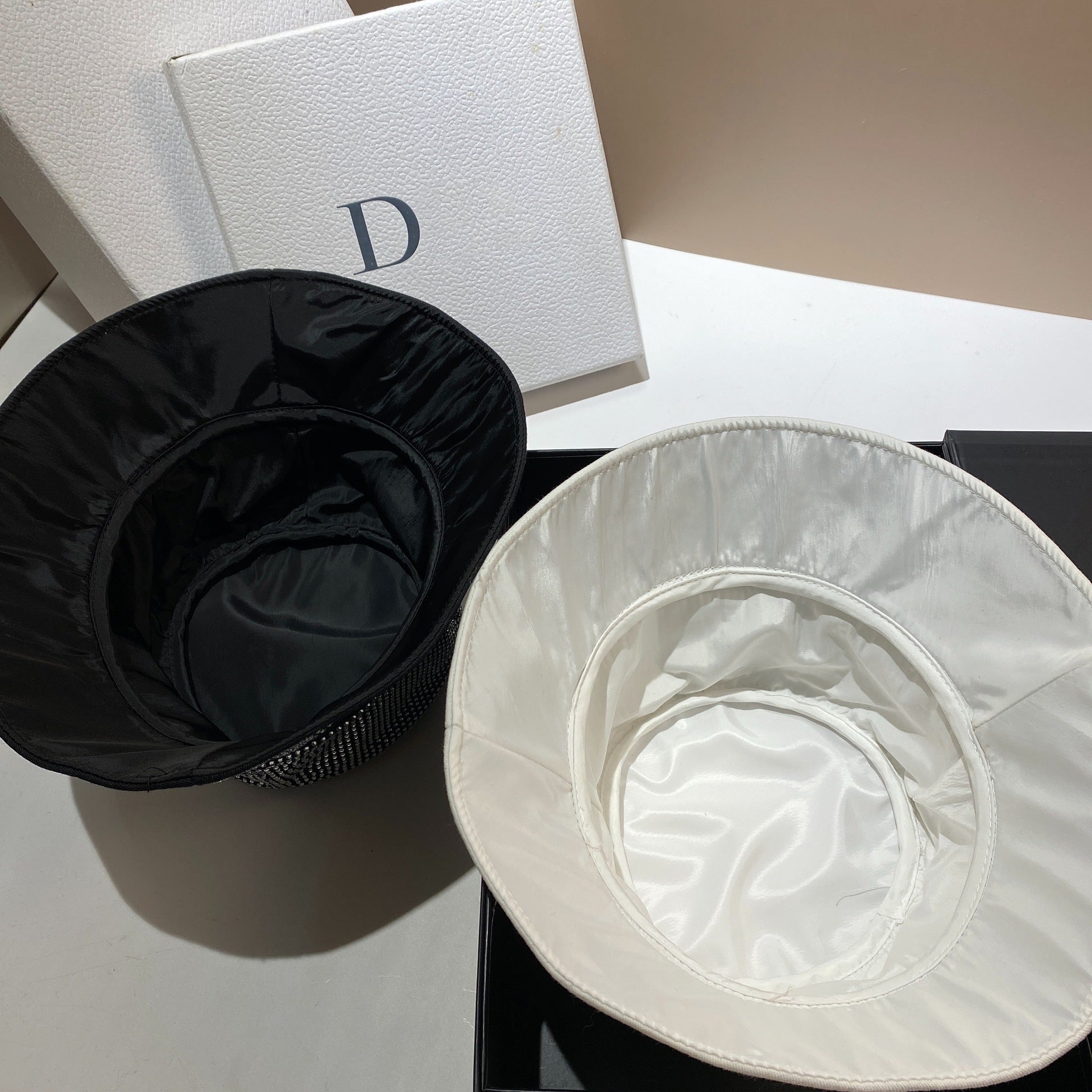 Wholesale Diamond Solid Color Fisherman Hat Basin Hat