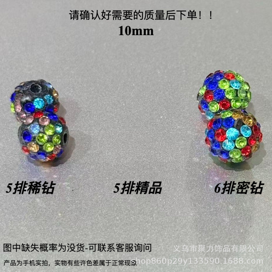 Wholesale 100pcs Polymer Clay Diamond Beads Loose Spacer Beads For DIY Jewelry Making Trendy Fashion Accessory For Resale