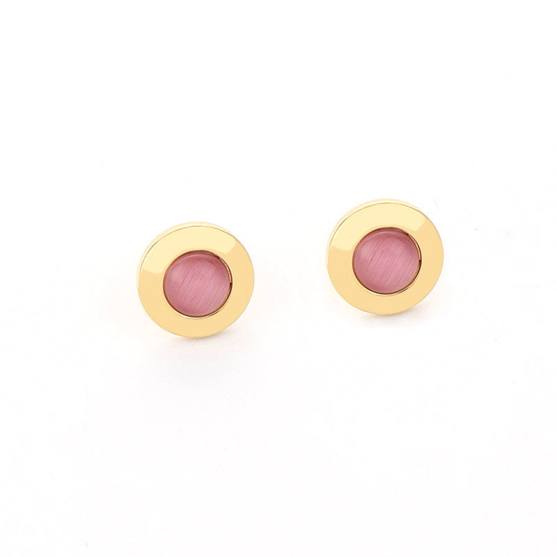 Wholesale Gute Opal Jewelry Set Titanium Steel Bracelet Necklace Ring Ring Earrings Set of Four