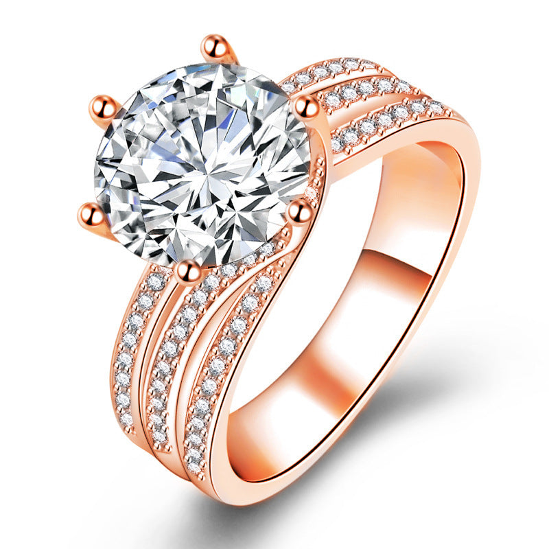 Wholesale Luxury Group Diamond Set Full Diamond Fashion Rings