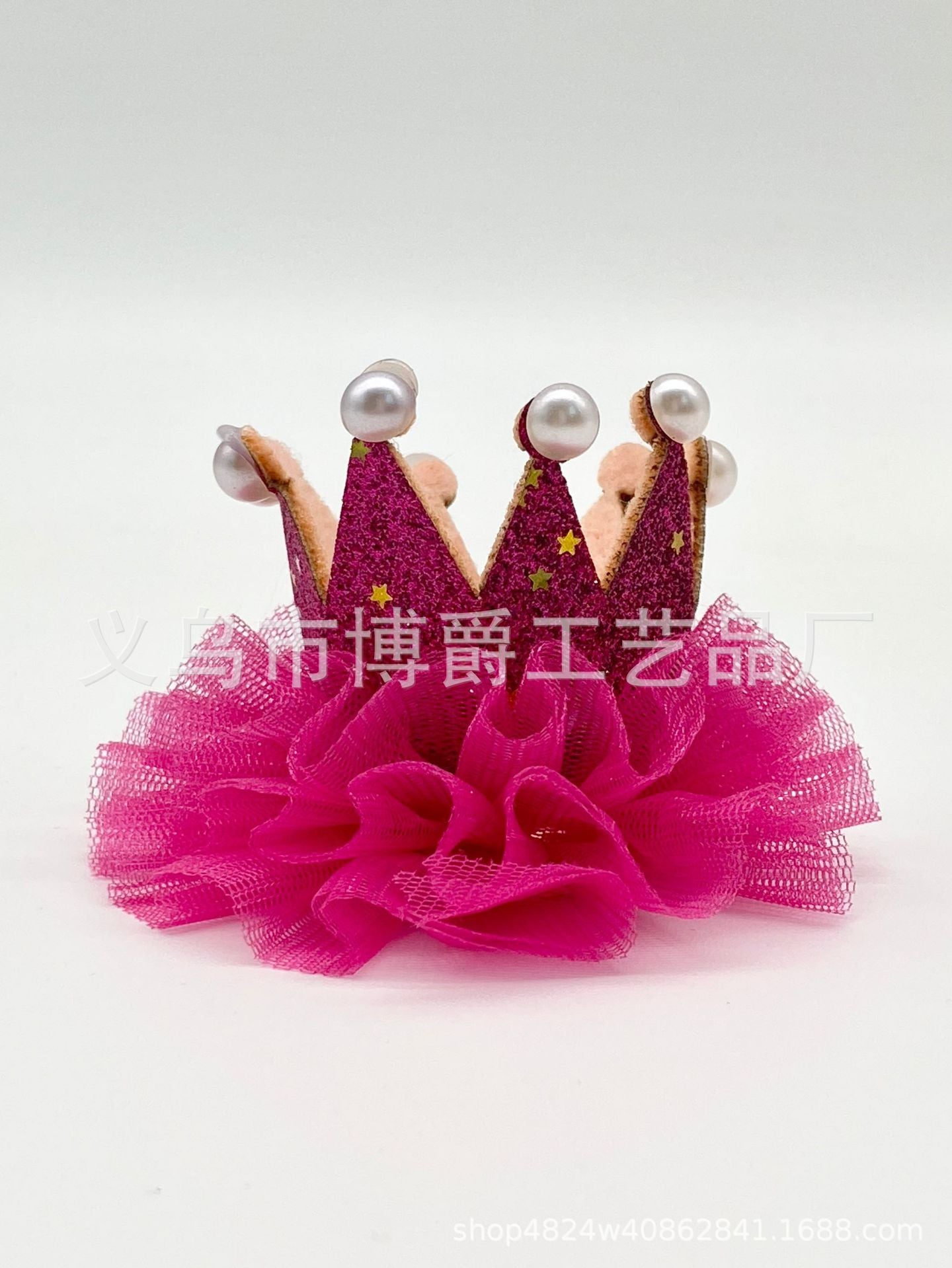 Wholesale  pet glitter hat Birthday Party children's fabric crown Festival performance photography props decoration supplies
