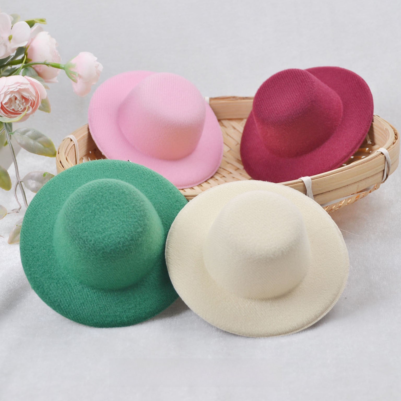 Wholesale Lamb Lori Doll DIY Original Hat Embryo Base Small Top Hat Hair Jewelry Hat Decorative Naked Hat 10cm