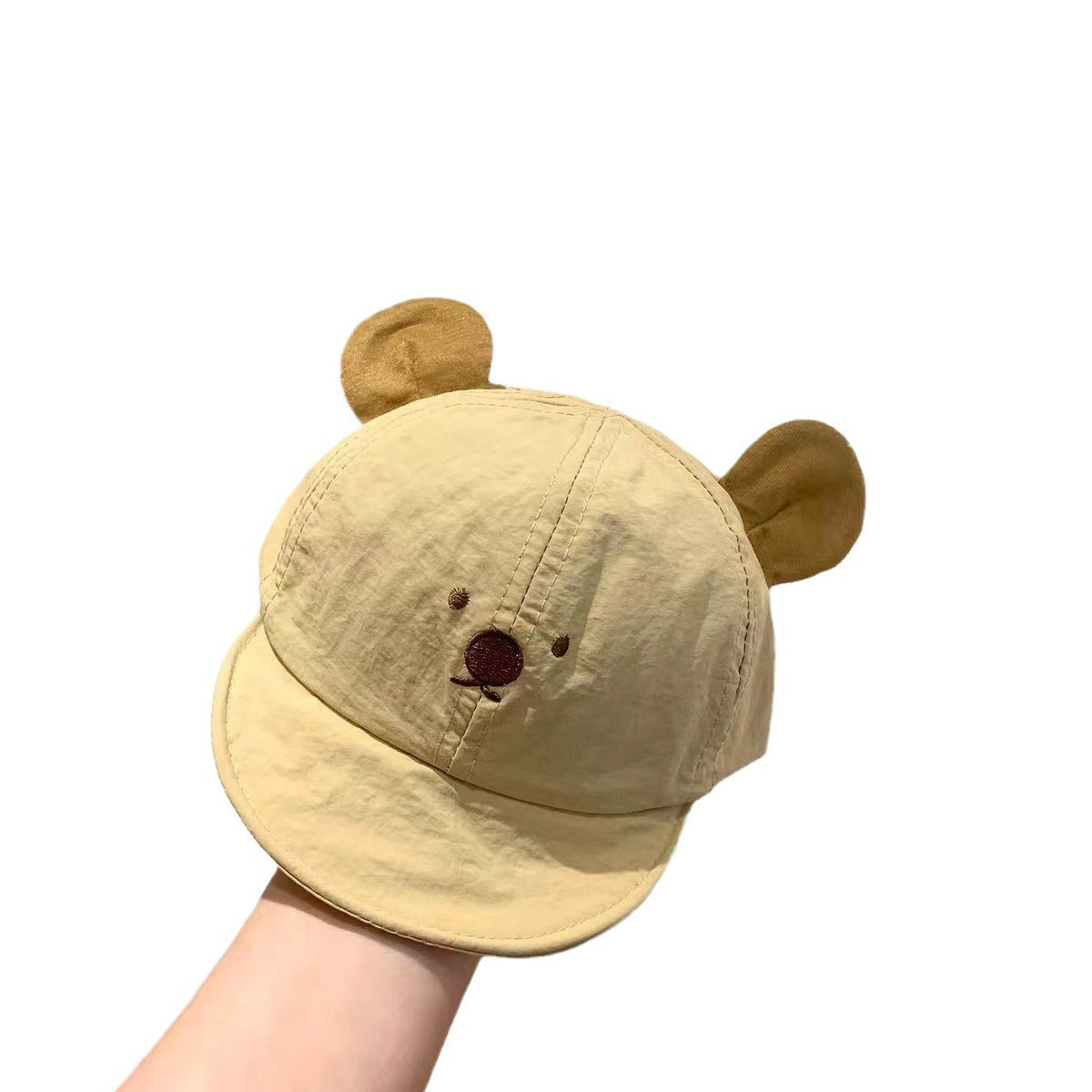 Wholesale Baby Cute Bear Embroidered Soft Brim Baseball Cap