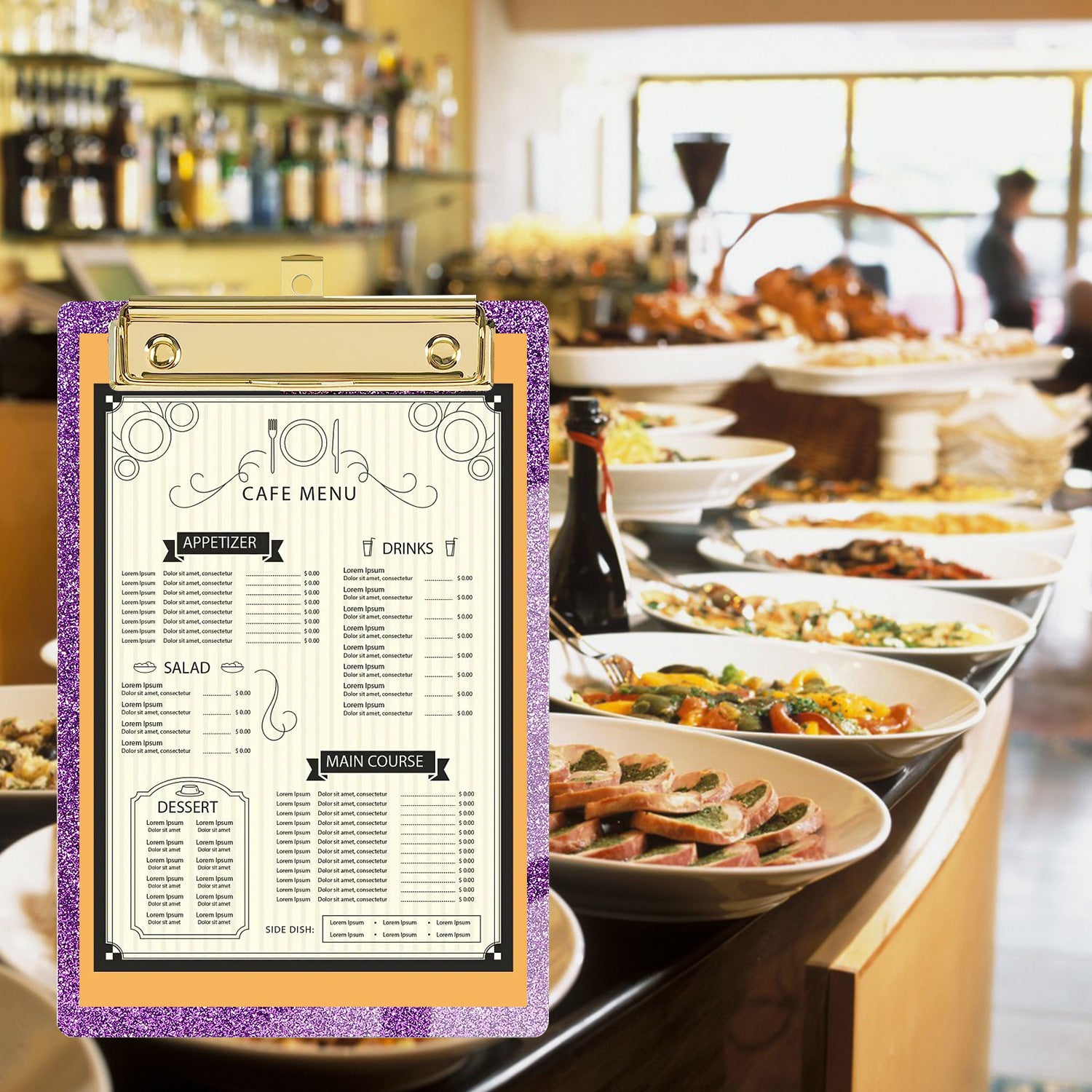 Wholesale Glitter Acrylic Office Folder Board Student Supplies