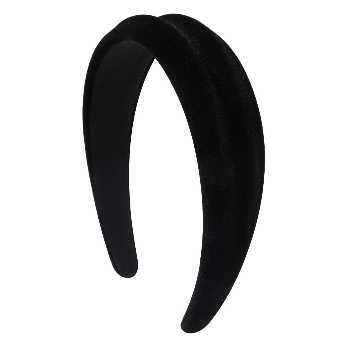 Wholesale Concave and convex velvet headband with simple wide brim hair accessories