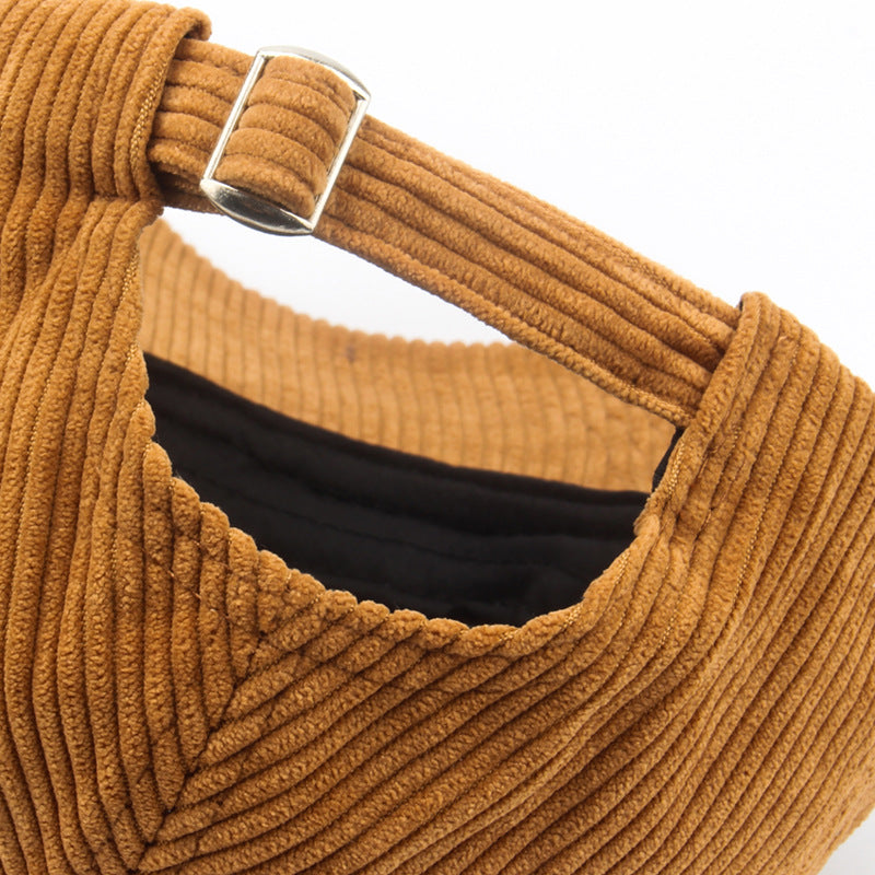 Wholesale Autumn and Winter Corduroy Stick Solid Color Retro Casual Warm Hat