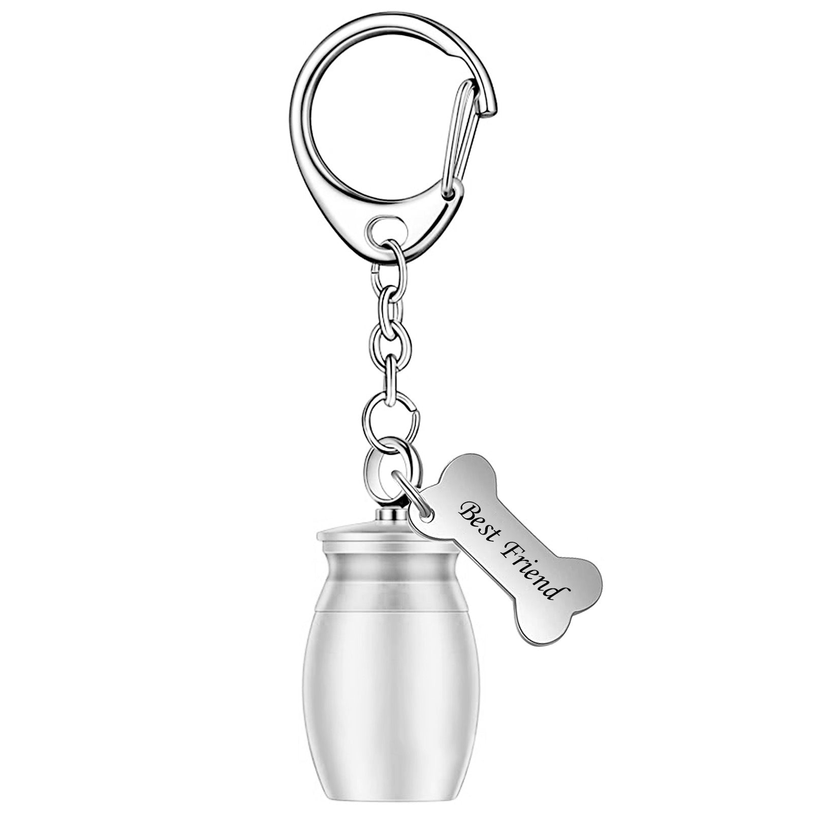 Wholesale Commemorative Pet Ashes Box Zinc Alloy Keychain