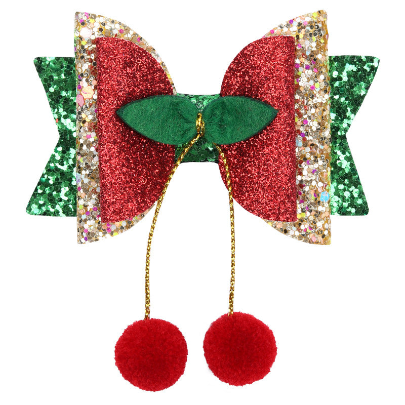 Wholesale 3pcs/pack Christmas Series Bow Hairpin