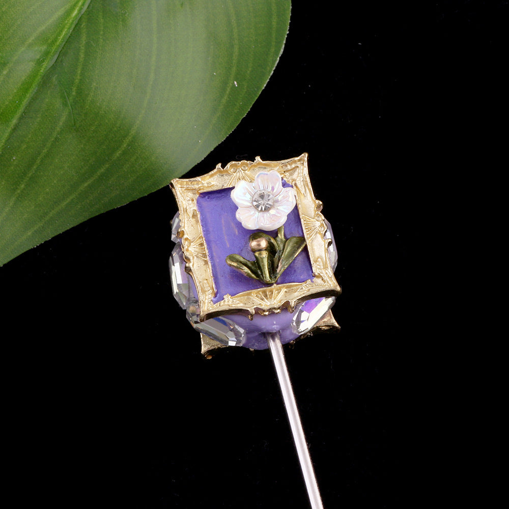 Wholesale 2pcs Monet's Garden Oil Painting Style Photo Frame Bouquet Natural Pearl Beads