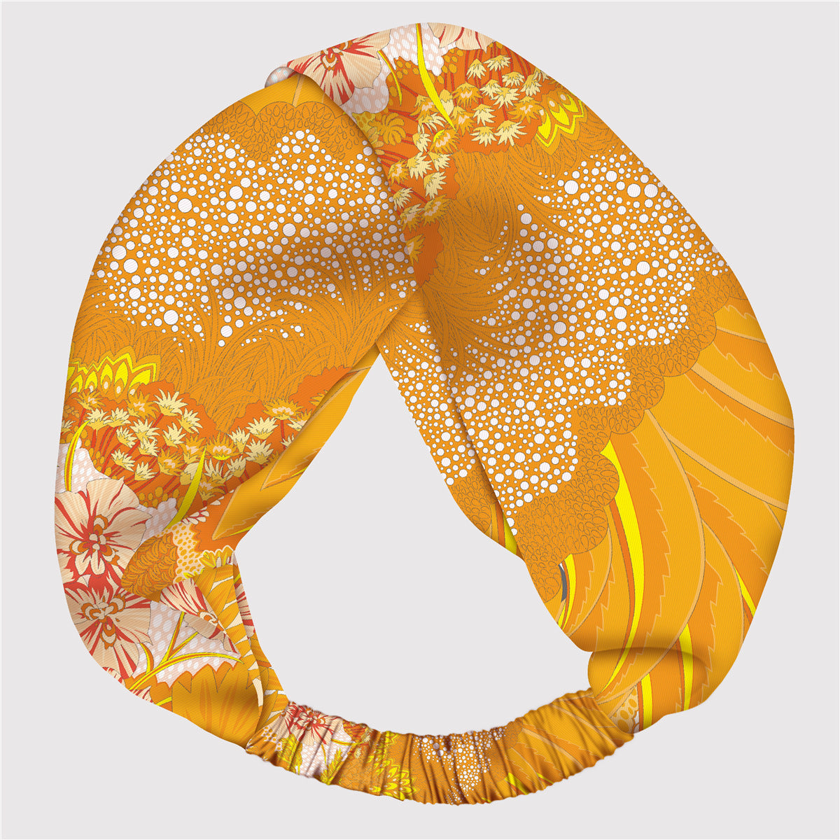 Wholesale silk twill silk adjustable elastic printing hair band