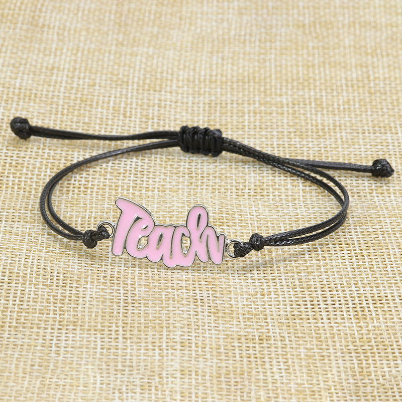 Wholesale Nurse EKG Braided Bracelet