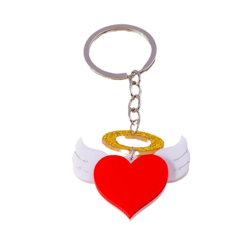Wholesale Love Angel Cupid EKG Keychain