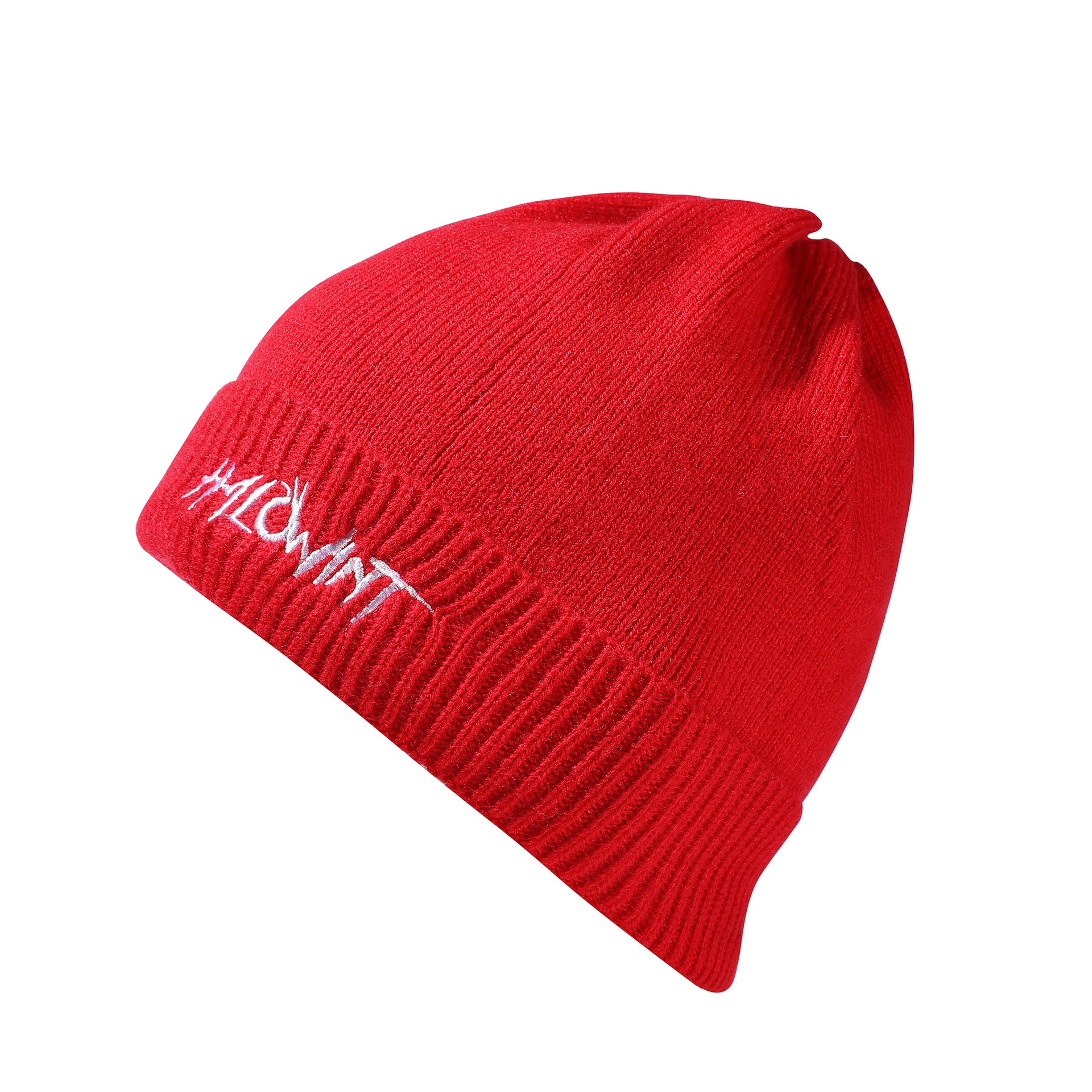 Wholesale Solid Color Embroidered Characters Thickened Wool Knitted Hats