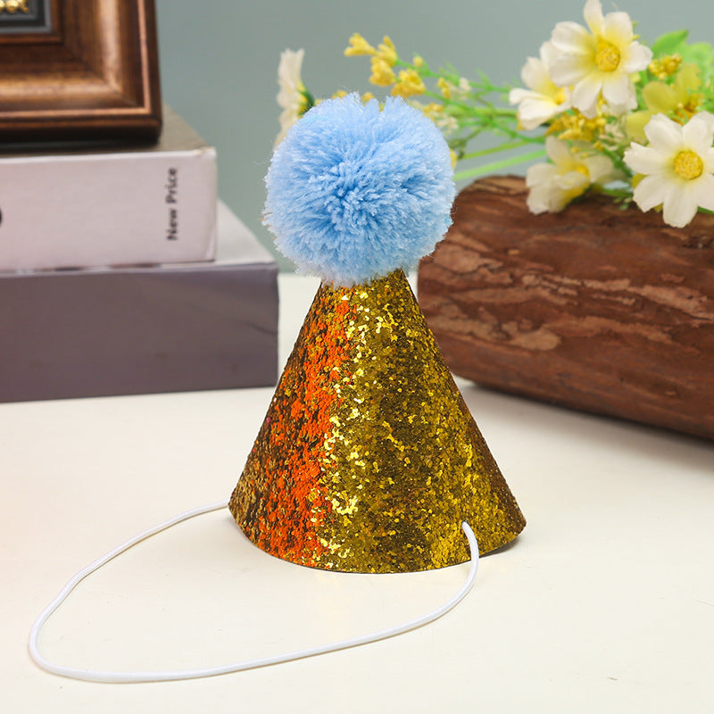 Wholesale children' s pet birthday bow tie birthday hat suit dog cat bow party