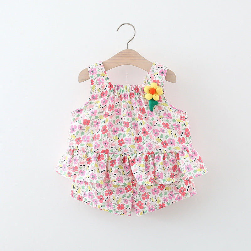 Flores de colores de cuerpo completo al por mayor ropa de bebé