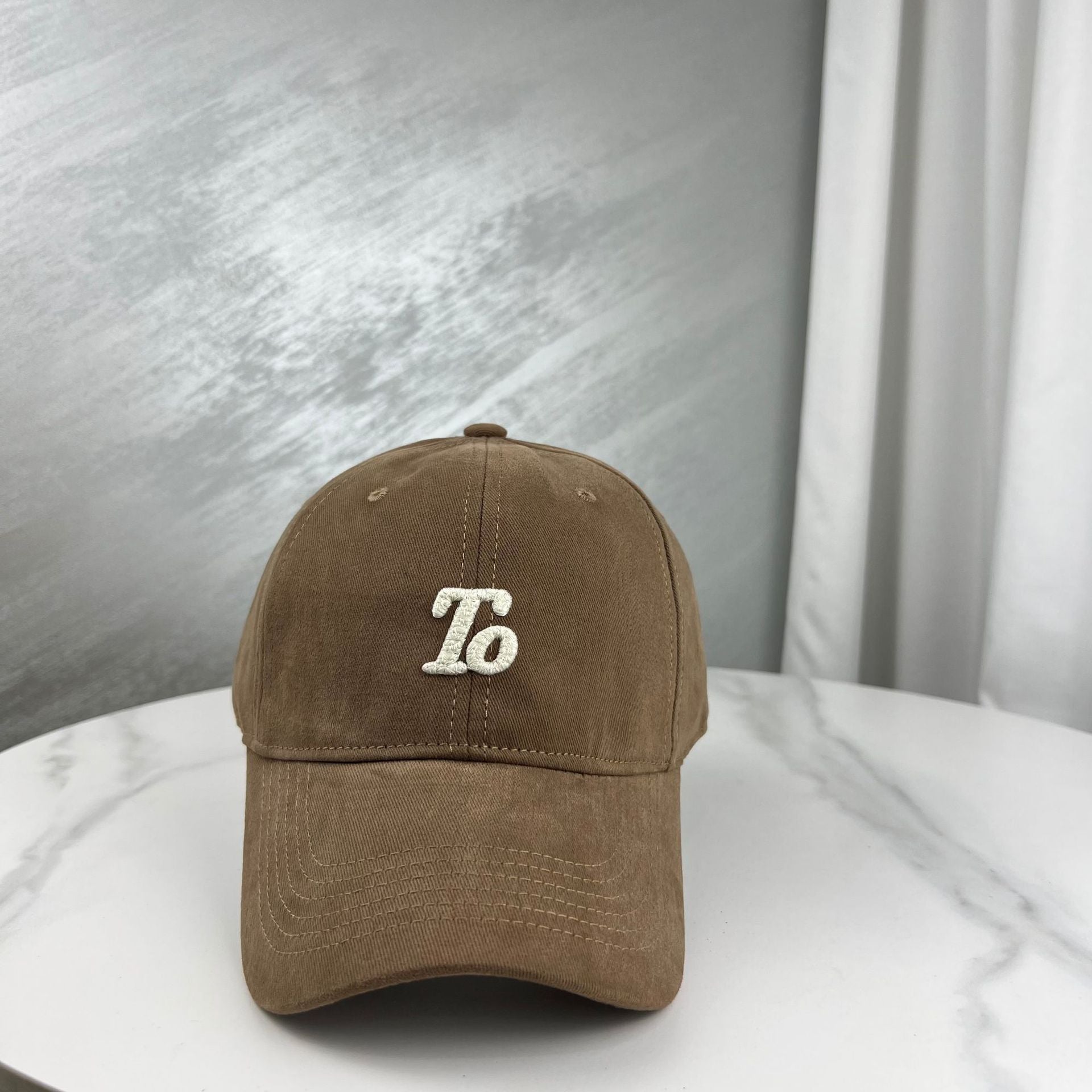 Wholesale Frosted Letter Embroidered Cotton Baseball Caps