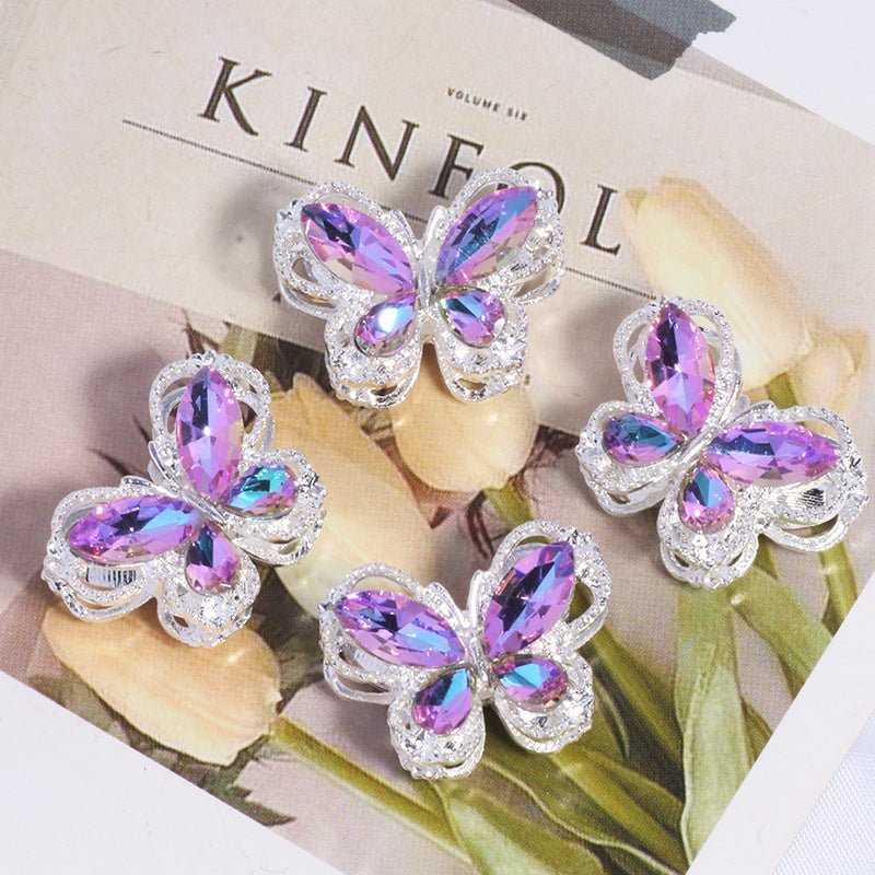 Wholesale 10pcs Colorful rhinestone bow Crystal Beads
