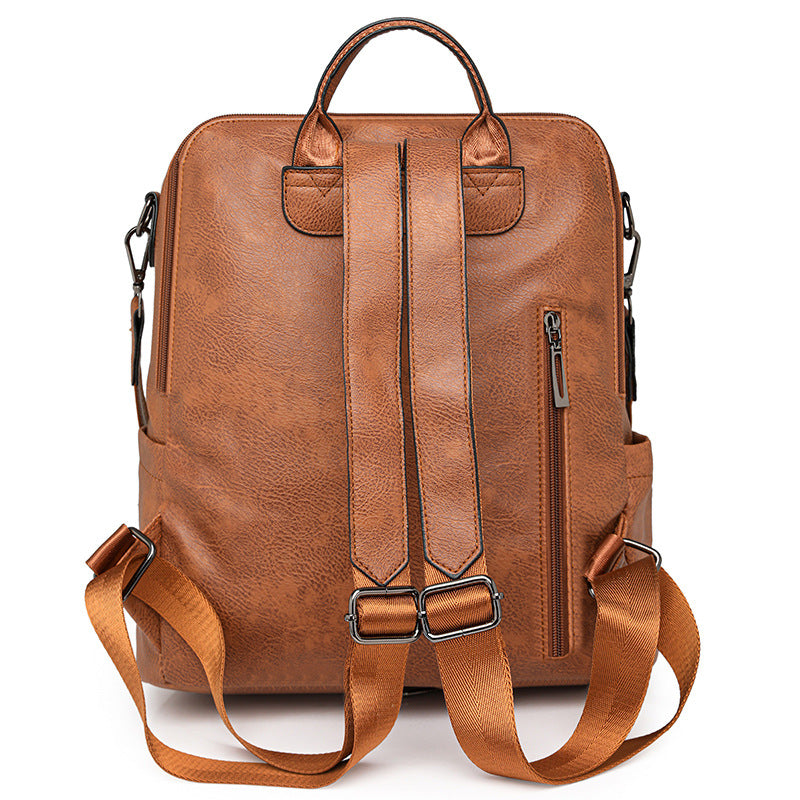 Wholesale Retro Fashion PU Leather Backpack