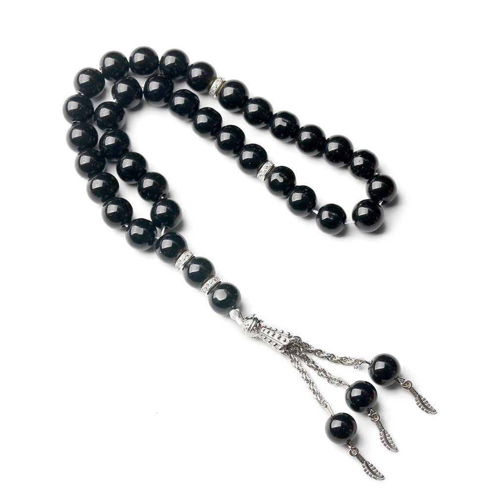 Wholesale Chic 33 Beads 10Mm Crystal Bracelet Exotic Middle East Style Unisex Handmade Party Jewelry Accessory