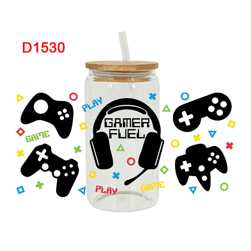 Wholesale Colorful and cute animal cartoons  16oz Cup UV DTF Wraps